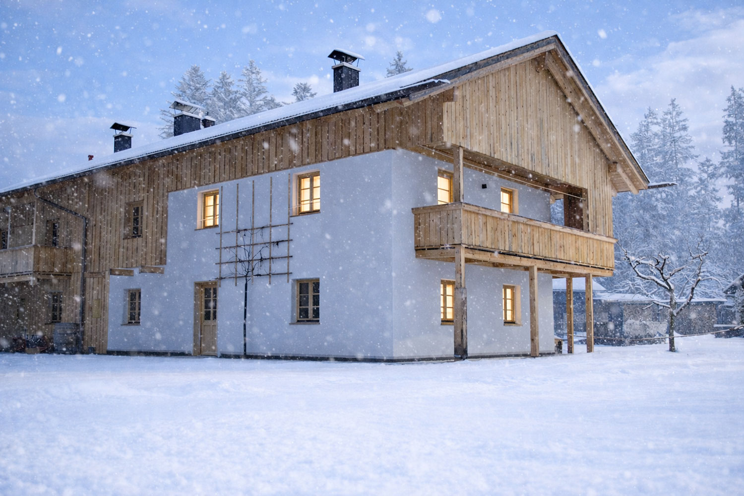 Naturhaus-Leger-Lenggries-das-Naturhaus-im-Winter